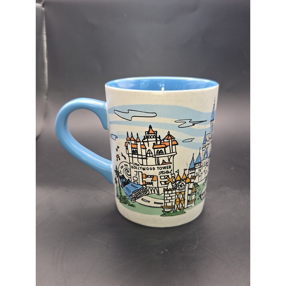 Walt Disney World FOUR PARKS CERAMIC MUG Cup Magic Kingdom EPCOT Hollywood - Picture 8 of 15